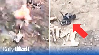 Point-blank tank attack and ground drone used to capture Russian positions in Serebryansky forest by Daily Mail 62,755 views 2 days ago 3 minutes, 19 seconds