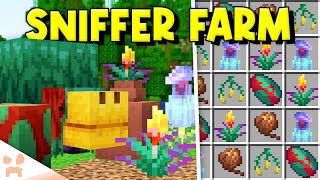 MINECRAFT SNIFFER FARM 1.20+ | Easy Auto Torchflower + Pitcher Plant Farm