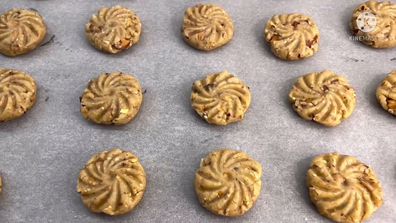 Biscuit marocain à base d’amande, graine de sésame et raisin sec (Mkhelet) ✨✨ eid 2022