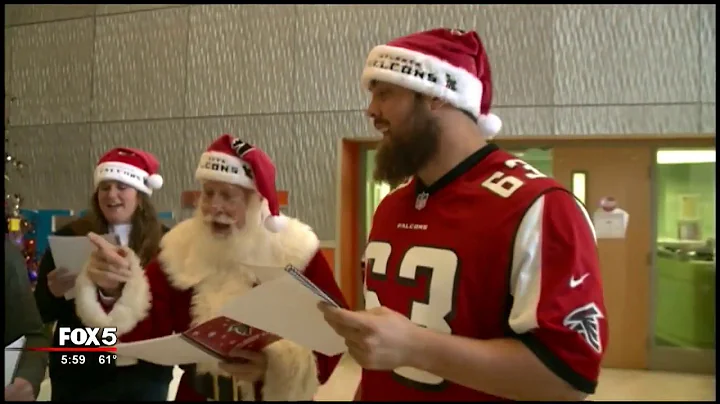 Falcons carol at Children's Healthcare of Atlanta