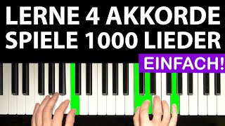 4 Magische Akkorde lernen - Blitzschnell 1000 Songs spielen! (KINDERLEICHT)