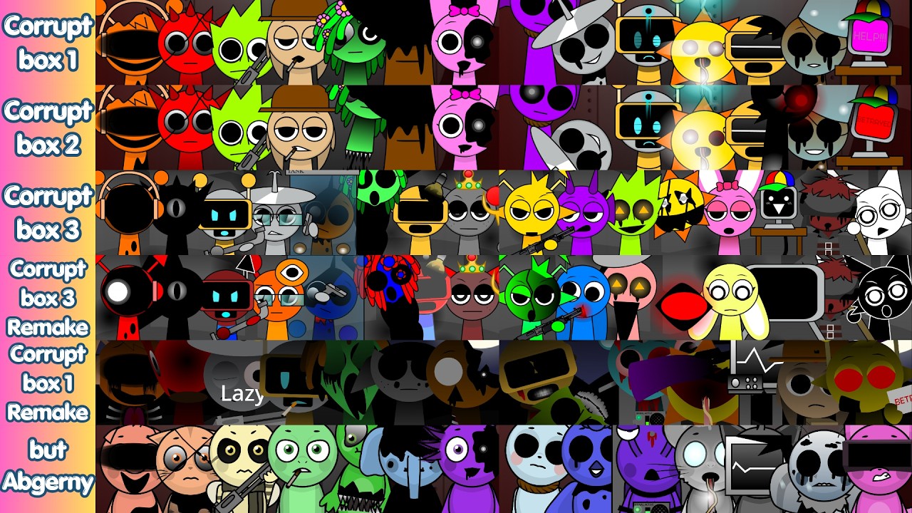 Incredibox Sprunki | All characters | Sprunki Corruptbox - YouTube