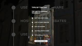 5 TIPS for Active Learning Techniques