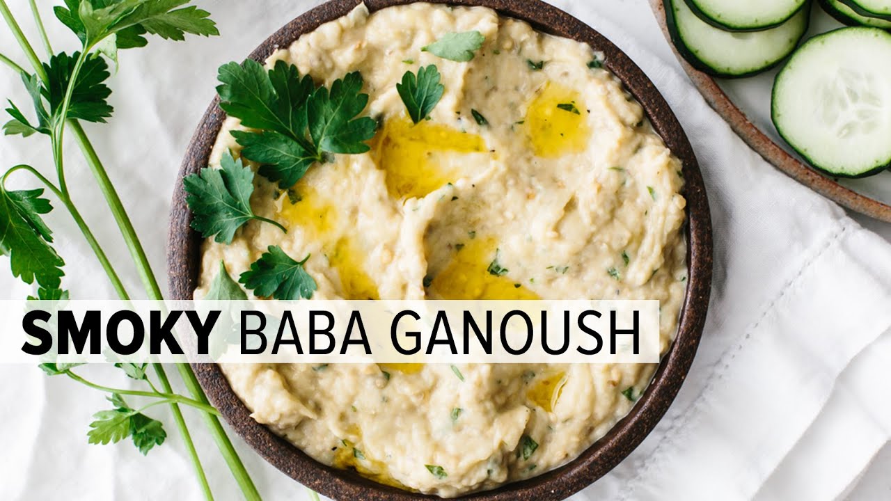 BABA GANOUSH | how to make baba ganoush (roasted eggplant dip)