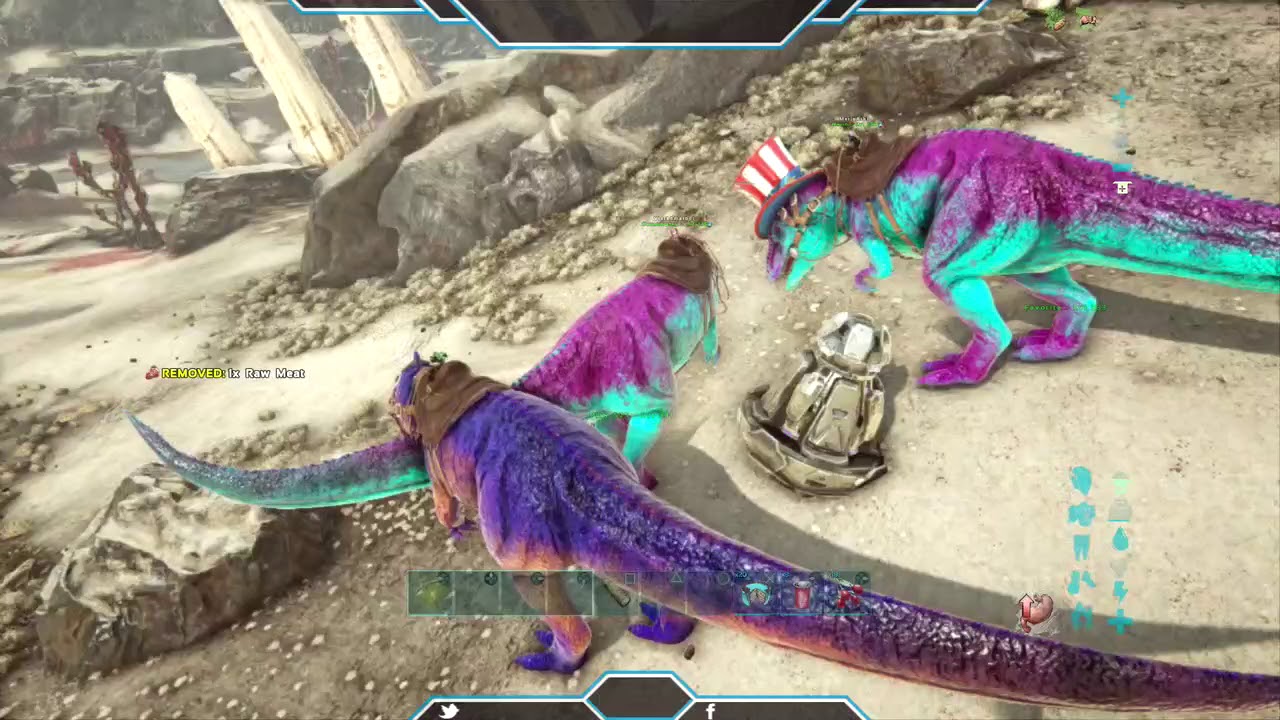 ARK extinction OSD morado Oliada 12 loot