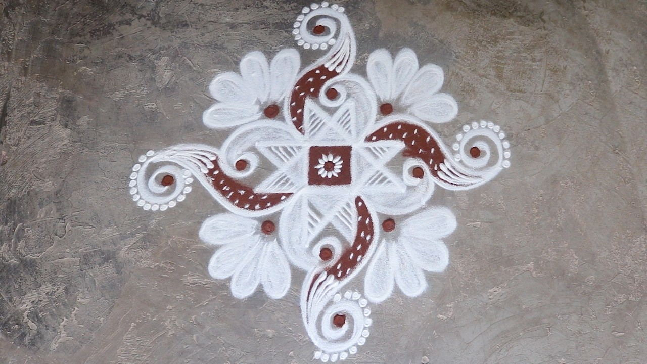 🥭 ugadi 🥭  special rangoli by MoshithaArt rangoli || Kolam || Muggulu