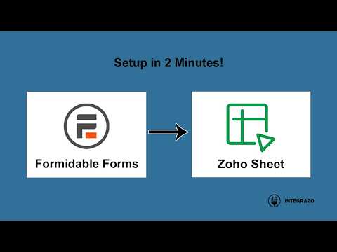 Formidable Forms to Zoho Sheet Integration (Free Plugin) | Integrazo Automator