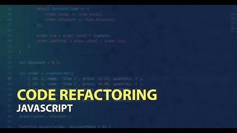 Code Refactoring con JavaScript