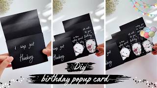 DIY Sliding Birthday Pop Up Card | Easy Handmade Surprise Card
