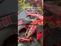 Na lama não é fácil! Moto escorregou na subida e bateu o radiador com tudo em um tronco!