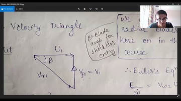 Centrifugal Compressor - Velocity Triangle Ideal & Actual, Energy Equation | PMFM Part3|BITS Goa