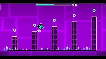 Stereo Madness, but only 1 click! Geometry dash