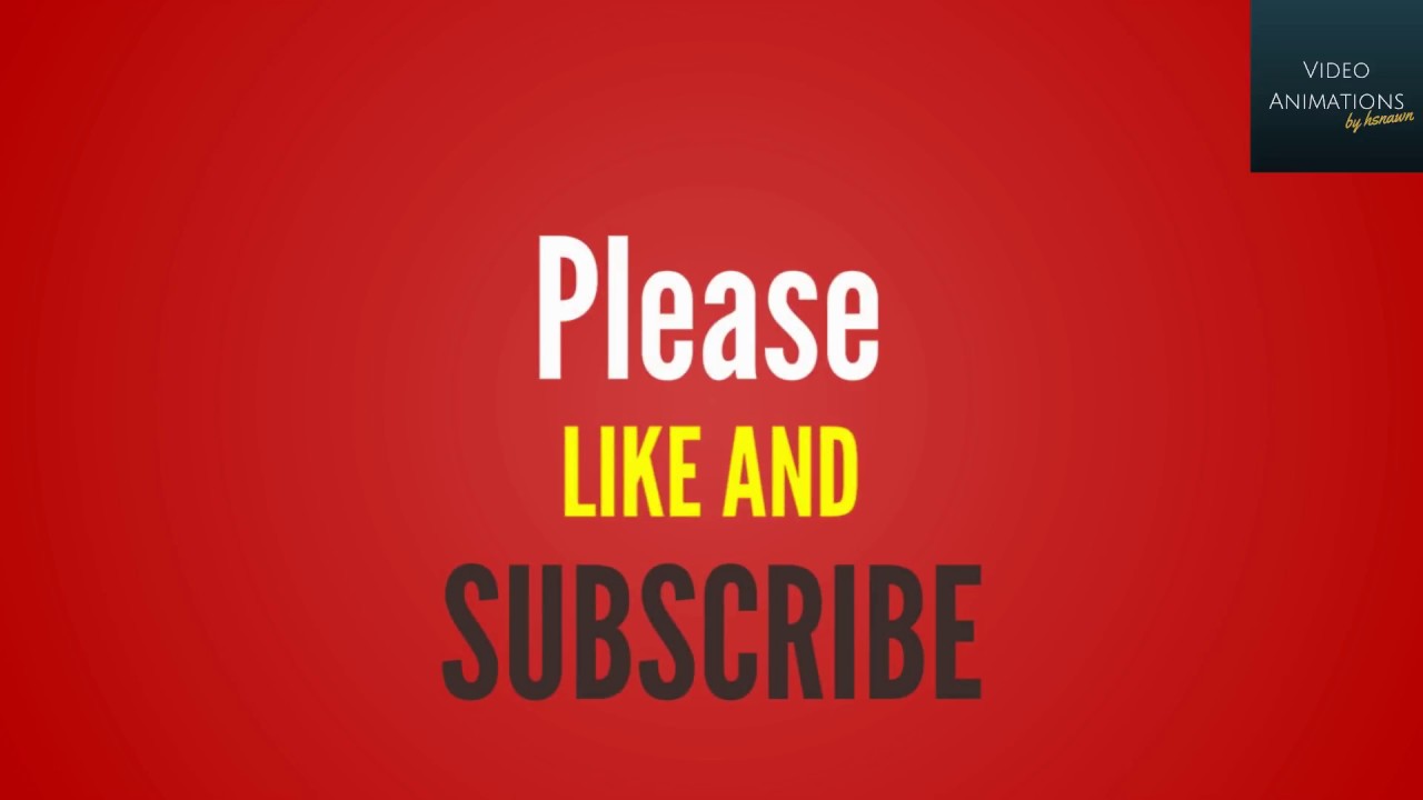 Free Outro - Like and Subscribe