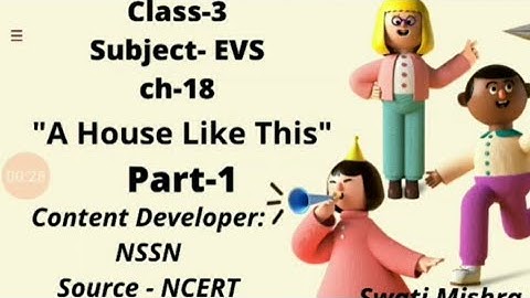 CLASS-3 (EVS)Ch -18 "A house like this"(Part -1) made by Swati Mishra Navyug School Sarojini Nagar