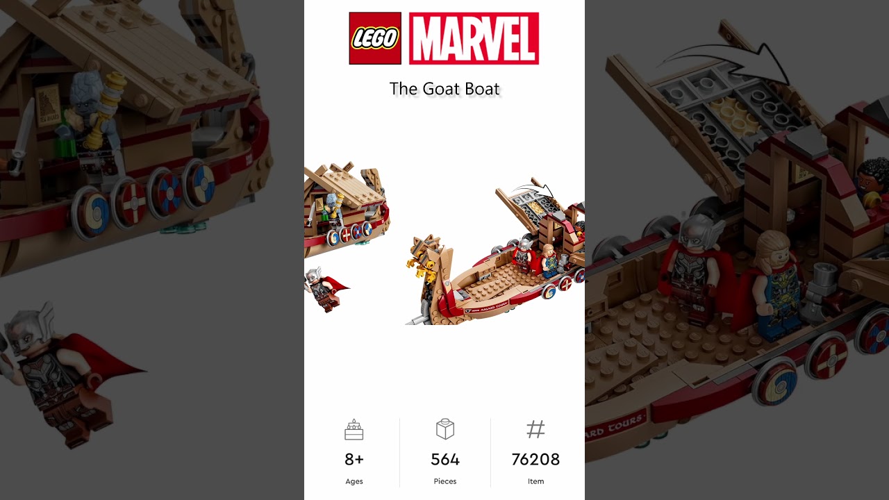 PREVIEW: LEGO Marvel, The Goat Boat, Set 76208, LEGO 2022