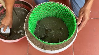 Simple Way To Make Cement Flower Pots From Old Plastic Mesh - Make Your Own Flower Pots At Home by Amazing Craft DIY 5,557 views 4 months ago 9 minutes, 39 seconds