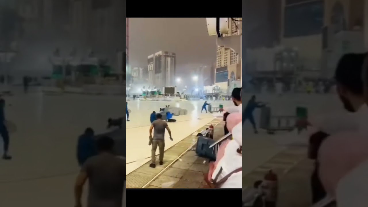 Scary winds in Makkah | Unseen Makkah video⛈️