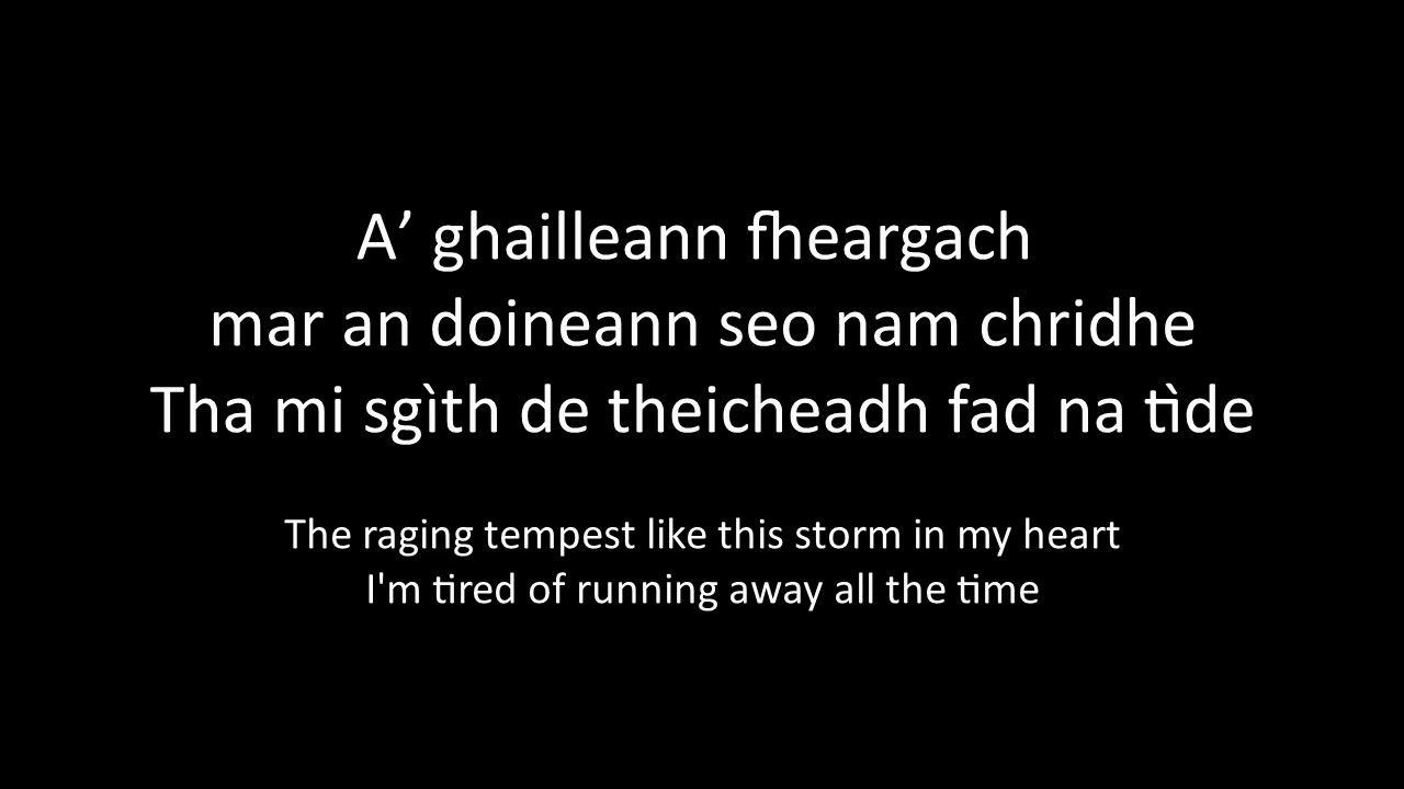 'Let It Go' (Frozen)  in Scottish Gaelic