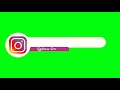 Free HD green screen social media lower third | youtube ,insta, facebook, twitter no copyright