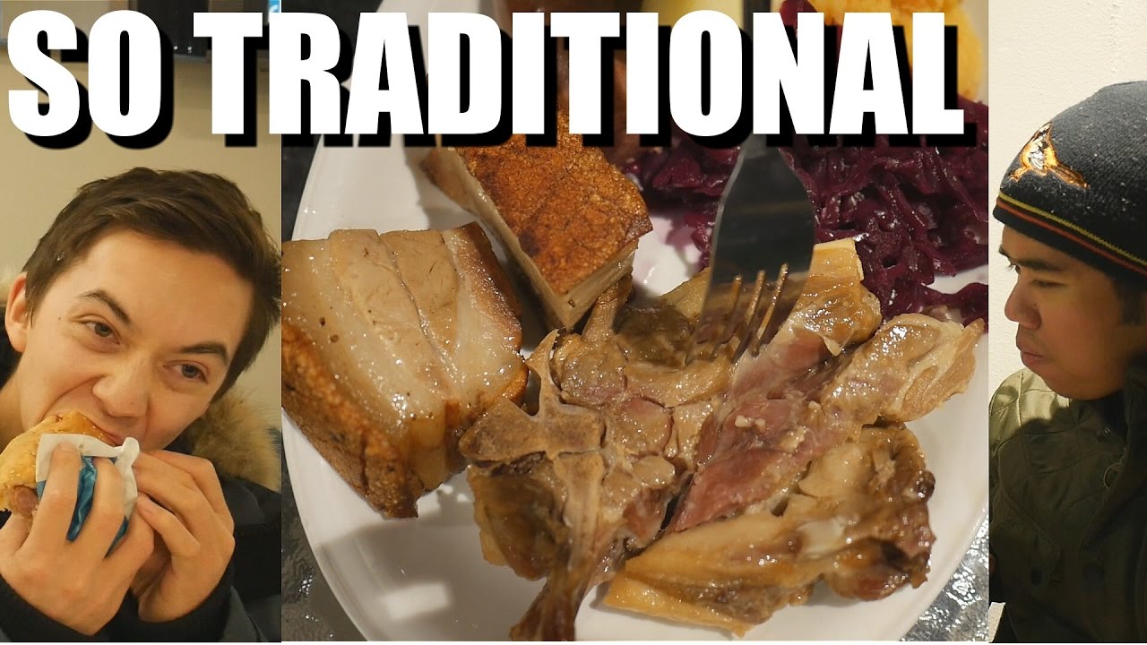 Lamm Rippe Traditional Norwegian Food - Crispy Pork + Salty Lamb! NORWAY TRAVEL ...