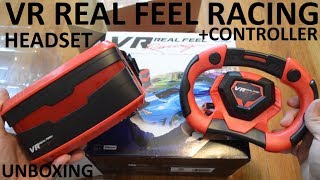 Unboxing VR Real Feel Racing 3D Reality Simulator Headset And Steering Wheel Controller screenshot 5