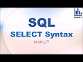 SQL Select Statement Syntax LEARN_IT 