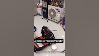 Foreigner repairs refrigeration not cooling refrigerator leaking how to repair