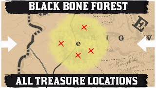 How to find all the treasures of the Black bone forest in RDR Online