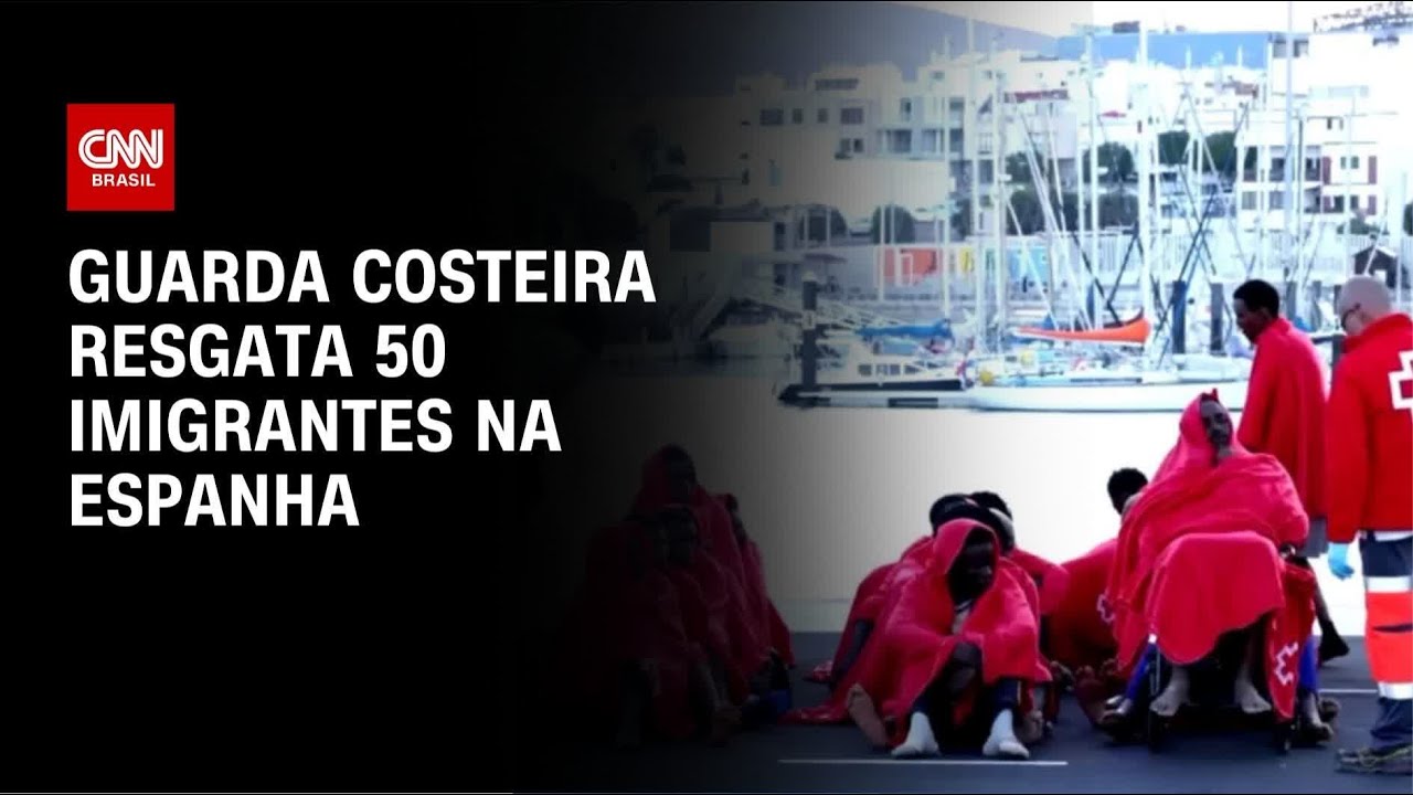 Espanha: 50 migrantes são resgatados nas Ilhas Canárias por Guarda Costeira | LIVE CNN