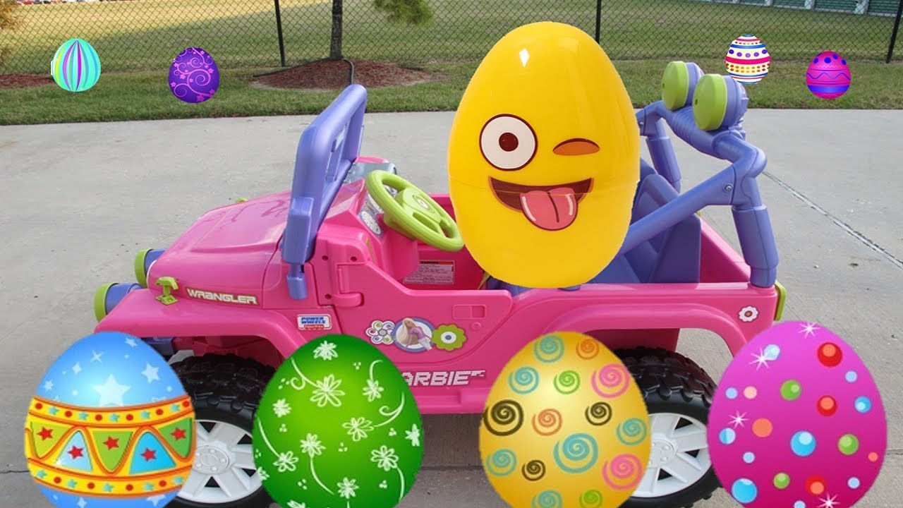 Emoji Easter Egg hunt Surprise Toys part 2 - YouTube