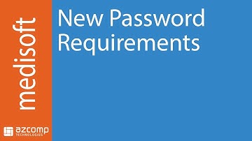 Medisoft Password Enhancements