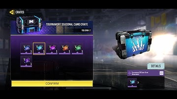 Opening the new tournament camo crates in codm