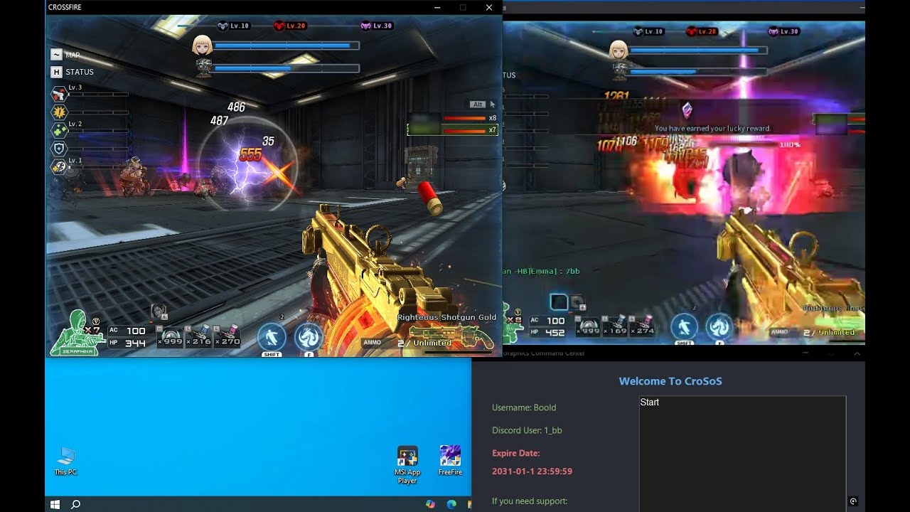 Crosfire Continuum (Multi for low dmg)  Zm4 SoS AI Script auto farming (Free trial) CroSoS script