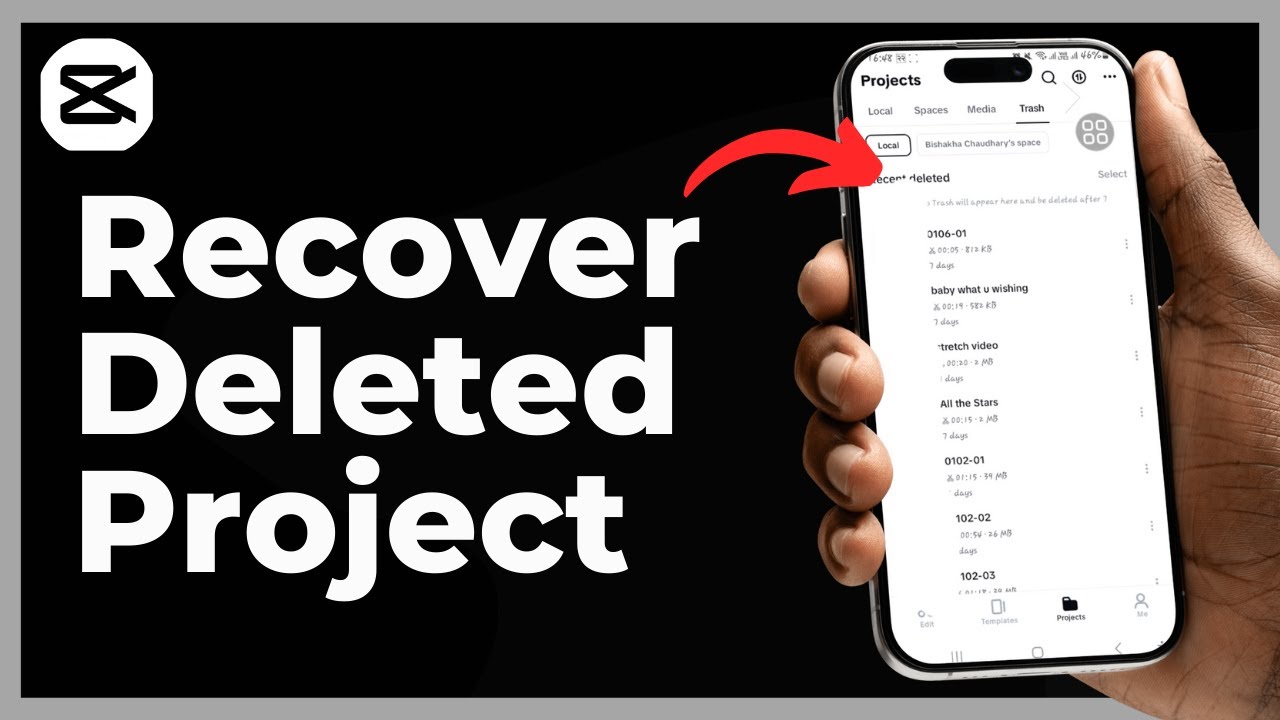 How To Recover Deleted Project In Capcut