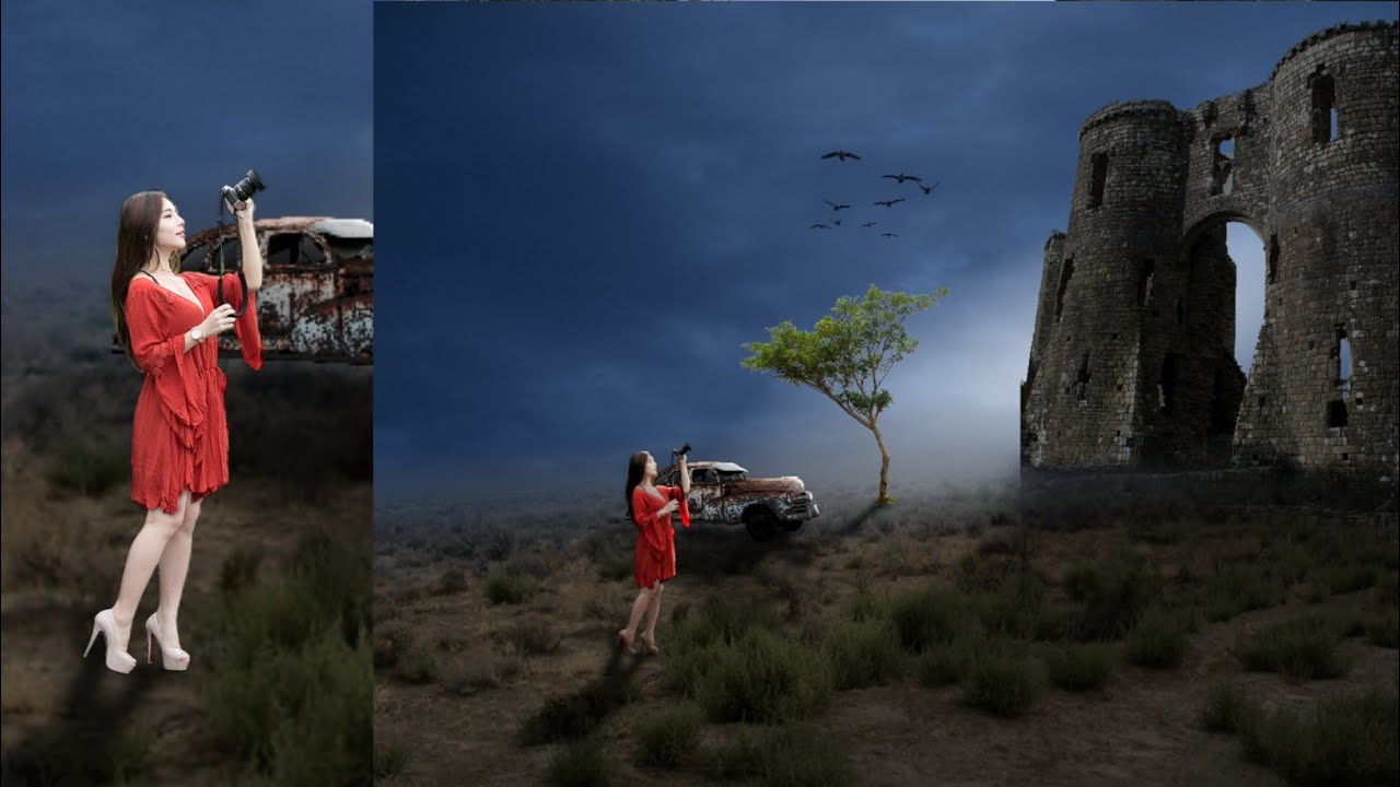 PS Touch Tutorial | Photography Manipulation Photo Editing | Fantasy Photo