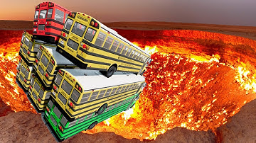 School Bus Crash Compilation – TOP 100 Bus Jumps & Crashes in BeamNG Drive