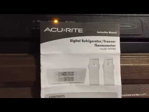 AcuRite 00986 Refrigerator Thermometer with 2 Wireless Temperature Sensors