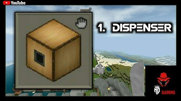 ⬜mini block craft 3d|| how to craft dispenser in survival mode crafting recipes of dispenser