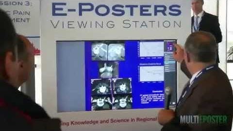 MULTIEPOSTER ePoster Solution in Action on ePoster Station TouchScreens by Multilearning.com