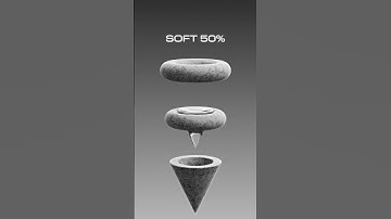 0% vs 100% Cone 3D Soft Body Simulation
