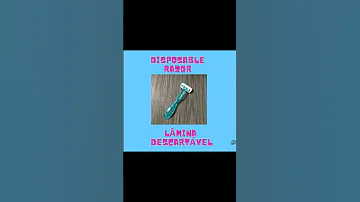 Disposable Razor Lâmina Descartável Em INGLÊS áudio Em I A Shorts Viagem 