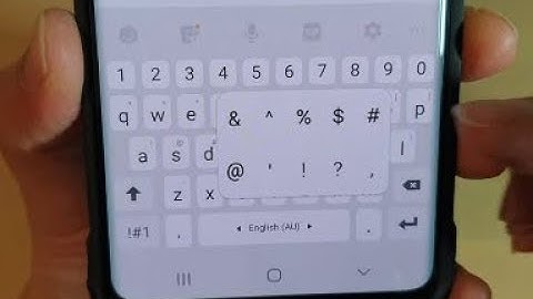 Galaxy S10 / S10+: How to Customize Keyboard Symbols on The Period Key Shortcut