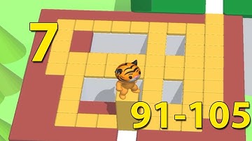 Stacky Dash Walkthrough Part 7 Level 91-105 (IOS/Android) Gameplay