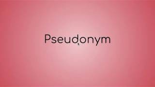 Full Pseudonym Definition News