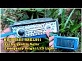 Buildskill BSEL011 Rechargeable Solar Emergency Bright LED Light with Solar Charging Support