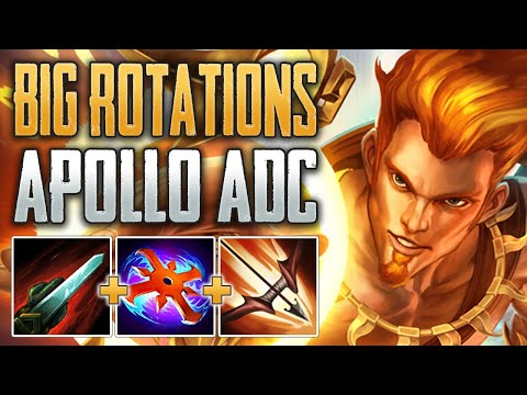 BIG ROTATIONS! Apollo ADC Gameplay (SMITE Conquest)