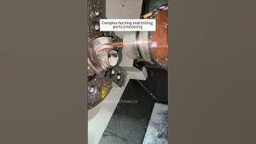 Complex turning and milling parts processing#cnc #cncmachine #cncturning#lathe#milling