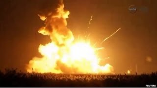 Unmanned US Rocket Antares Explodes During Launch