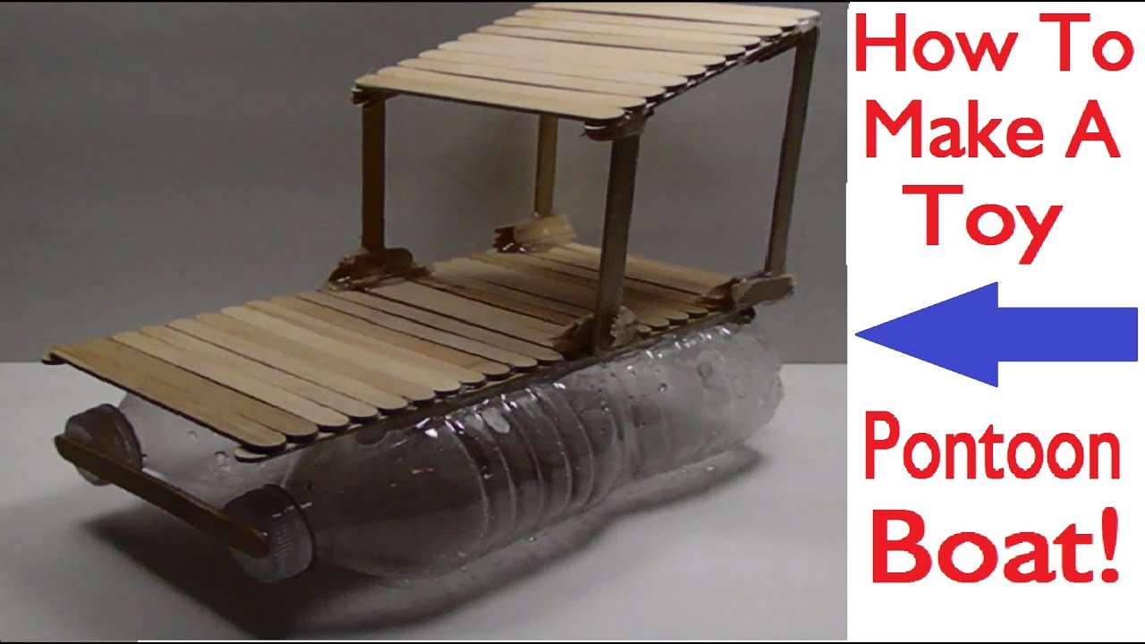 How To Make A Toy Pontoon Boat (HD) - YouTube
