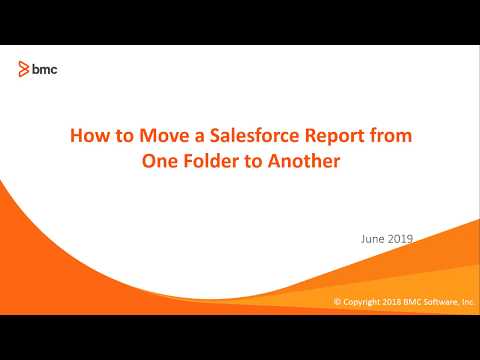 How to Move a Salesforce Report from One Folder to Another